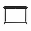 Armen Living Grand Outdoor Patio Counter Height Dining Table, Black 840254332591